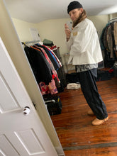 Load image into Gallery viewer, ss1996 Yohji Yamamoto Flower and Boys White Work Jacket - Size XL