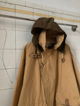 Load image into Gallery viewer, 1980s Emporio Armani Coated Cotton Wide Jacket with Packable hood and 3D front pockets - Size XL