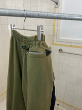 Load image into Gallery viewer, 1990s Vintage Destroy Olive Two-Tone Nylon Cotton Sweatpants - Size L