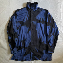 Load image into Gallery viewer, aw1991 Issey Miyake Brush Graphic High Neck Shirt - Size L