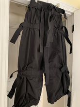 Load image into Gallery viewer, aw2015 Craig Green Black Oversized Bondage Parachute Pants - Size OS