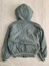 Load image into Gallery viewer, 1990s Armani Faded Olive Hooded Bomber with Modular Kangaroo Pouch - Size L