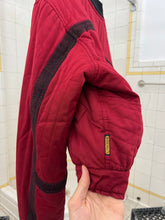Load image into Gallery viewer, 1980s Armani Heavy Red Cotton Cropped Bomber with Black Contrast Trim Detailing - Size XL