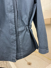 Load image into Gallery viewer, 2000s Mandarina Duck Raw Cut Coated Fabric Shirt Jacket with Contrast Detailing - Size M