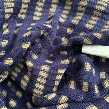 Load image into Gallery viewer, 1990s Armani Wavy Navy Cotton Jumper - Size XL