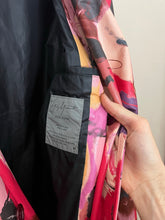 Load image into Gallery viewer, aw1997 Yohji Yamamoto Polyurethane Coated Abstract Print Trench Coat - Size OS
