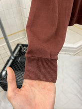 Load image into Gallery viewer, aw1983 Marithe Francois Girbaud x Maillaparty Burnt Red Sweater with Overlocked Neck and Waxed Seam Details - Size S