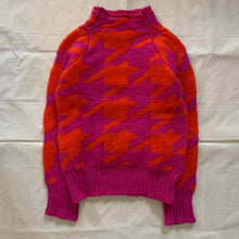 Load image into Gallery viewer, 2001 Junya Watanabe Pink and Red Houndstooth Sweater - Size S