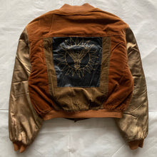 Load image into Gallery viewer, 1990s Armani Painted Corduroy and Velour Bomber - Size XL