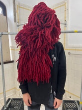 Load image into Gallery viewer, aw2002 Issey Miyake Oversized Red Twisted Wool Scarf - Size OS