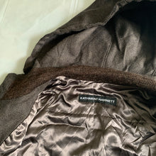Load image into Gallery viewer, 1990s Katharine Hamnett Ribbed Neck Hooded Work Bomber Jacket - Size L