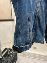 Load image into Gallery viewer, Vintage Padded Denim Moto Jacket - Size L
