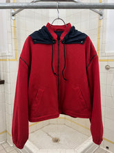Load image into Gallery viewer, 1980s Armani Rib Knit Bomber with Removable Sleeves and Backzip Hood - Size M