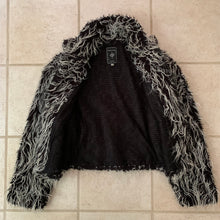 Load image into Gallery viewer, 1990s Dexter Wong Cropped Furry Monster Jacket - Size M