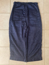 Load image into Gallery viewer, aw2016 Craig Green Navy Quilted Silk Pajama Trousers - Size L