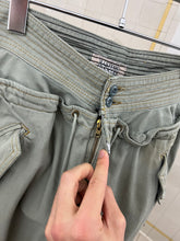 Load image into Gallery viewer, 1980s Marithe Francois Girbaud High Waisted Faux Layered Drawstring Trousers - Size S