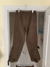 Load image into Gallery viewer, 2000s Armani Mud Brown Flared Military Bondage Pants - Size L