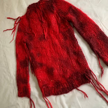 Load image into Gallery viewer, aw2006 Junya Watanabe Destroyed Red Mohair Knit - Size S