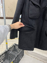 Load image into Gallery viewer, Late 1990s Mandarina Duck Thick Wool M65 Jacket with Grey Nylon Hood - Size L