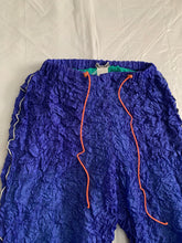 Load image into Gallery viewer, aw1999 Issey Miyake Blue Crinkled Bungee Pants - Size M