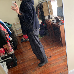 1980s CDGH Faded Hooded Worker Jacket - Size XL