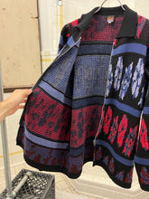 Load image into Gallery viewer, 1980s Marithe Francois Girbaud x Maillaparty Zippered Intarsia Sweater - Size L