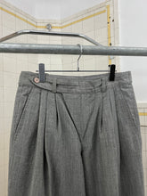 Load image into Gallery viewer, 1980s Issey Miyake Hemp Blend Waist Cinch Trousers with Gurkha Closure - Size L