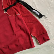 Load image into Gallery viewer, 2015 Kiko Kostadinov x Stussy Red Reconstructed Crewneck Sweater - Size M