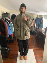 Load image into Gallery viewer, 1990s Katharine Hamnett Khaki Silk Military Parka - Size XL