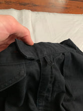 Load image into Gallery viewer, 1980s Katharine Hamnett Black High Waist &amp; Tapered Military Trousers - Size S