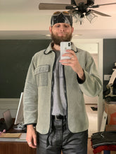 Load image into Gallery viewer, 1990s Griffin Snow Grey Micro-Fleece Jacket with Articulate Sleeves - Size L