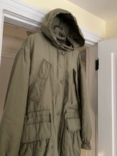 Load image into Gallery viewer, 1990s Katharine Hamnett Khaki Silk Military Parka - Size XL
