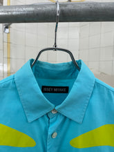 Load image into Gallery viewer, ss2004 Issey Miyake Electric Blue and Green Matisse Design Shirt - Size S