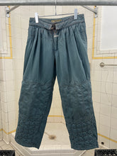 Load image into Gallery viewer, 1980s Marithe Francois Girbaud x Closed Faded Teal Belted Trouser with Quilted Knee - Size S