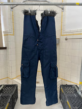 Load image into Gallery viewer, 1990s Dexter Wong Nylon Cargo Waders with Faux Fur Trim - Size L
