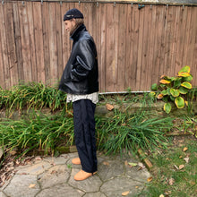 Load image into Gallery viewer, aw1991 Yohji Yamamoto 6.1 The Men Ready For Duty Pinup Leather Jacket - Size M
