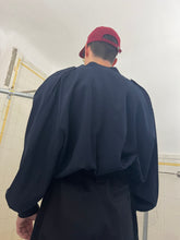Load image into Gallery viewer, 1990s Katharine Hamnett Wide Bomber with Articulated Ribbed Cuffs in Navy - Size L