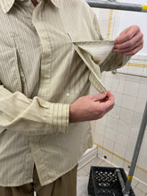 Load image into Gallery viewer, 1980s Marithe Francois Girbaud Multi Stripe Layered Pocket Shirt - Size L