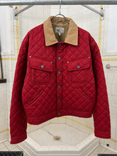 Load image into Gallery viewer, 1990s Armani Quilted Nylon Red Trucker Jacket - Size L