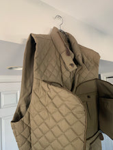 Load image into Gallery viewer, aw1992 Issey Miyake Khaki Quilted Nylon Hidden Cargo Pocket Vest - Size XL