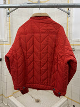 Load image into Gallery viewer, 1990s Armani Quilted Trucker Jacket w/ Leather Collar - Size L