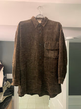 Load image into Gallery viewer, 1990s Armani Brown Texture Knitted Pocket Shirt - Size M
