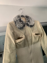 Load image into Gallery viewer, 1990s Dexter Wong Super Cropped Faux Collared Bomber Jacket with Extended Hem Ribbing - Size M