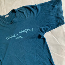 Load image into Gallery viewer, 1997 CDGH Teal Split Seam Logo Tee - Size L