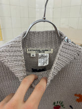 Load image into Gallery viewer, 1980s Katharine Hamnett Native American Intarsia Cropped Turtleneck Sweater - Size M