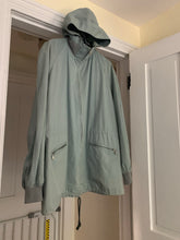 Load image into Gallery viewer, 1990s Katharine Hamnett Glacier Blue Military Parka with Ribbed Neck Hood - Size OS