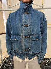Load image into Gallery viewer, 1980s Marithe Francois Girbaud x Complemets Denim Cargo Jacket with Front Buckle Closures - Size M