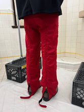 Load image into Gallery viewer, 2000s Armani Red Futuristic Padded Nylon Pants - Size M