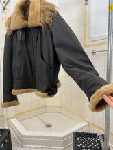 Load image into Gallery viewer, aw1994 Issey Miyake Faux Mouton Cropped High Neck Flight Jacket - Size L