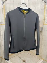 Load image into Gallery viewer, 2000s Mandarina Duck Slate Grey Cropped Contemporary Textured Zipper Cardigan - Size XS